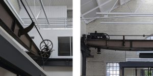 This image shows the rolling mechanisms of the photographic studio.