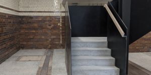 This image shows the staircase of the photographic studio.